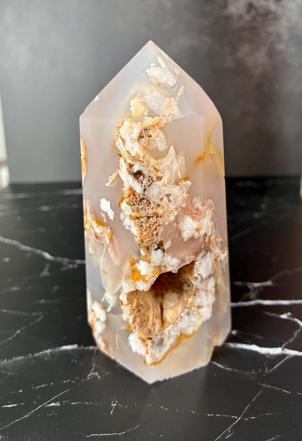 Pink Opal Crystal Set | Hemimorphite & Flower Agate Towers
