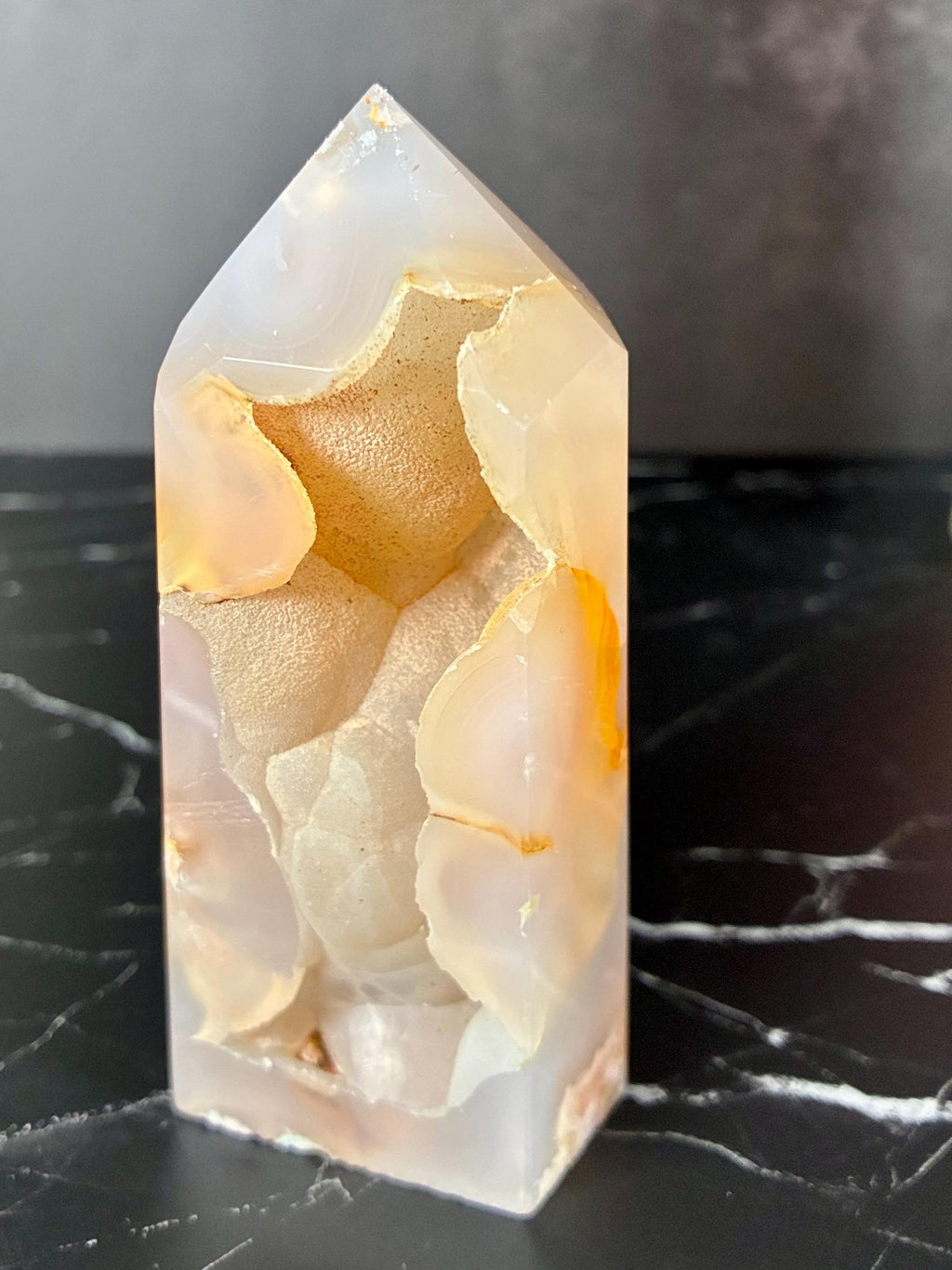 Pink Opal Crystal Set | Hemimorphite & Flower Agate Towers