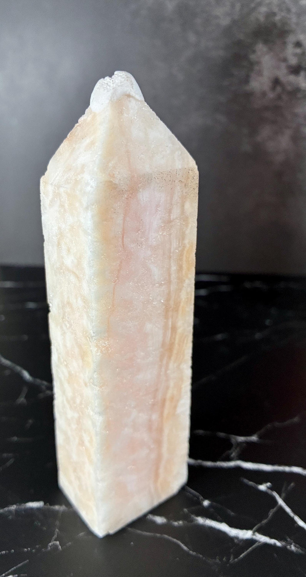 Pink Opal Crystal Set | Hemimorphite & Flower Agate Towers
