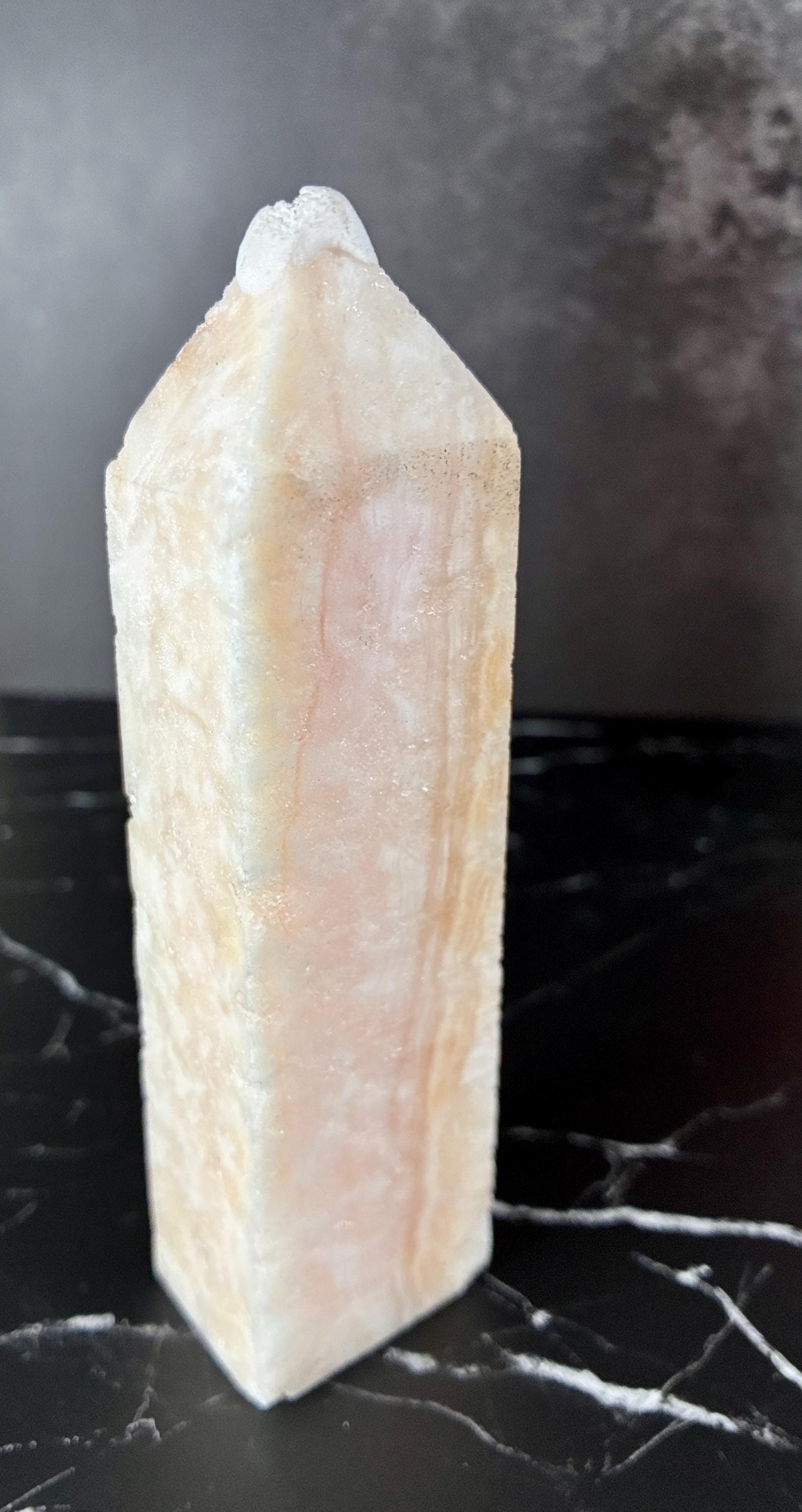 Pink Opal Crystal Set | Hemimorphite & Flower Agate Towers