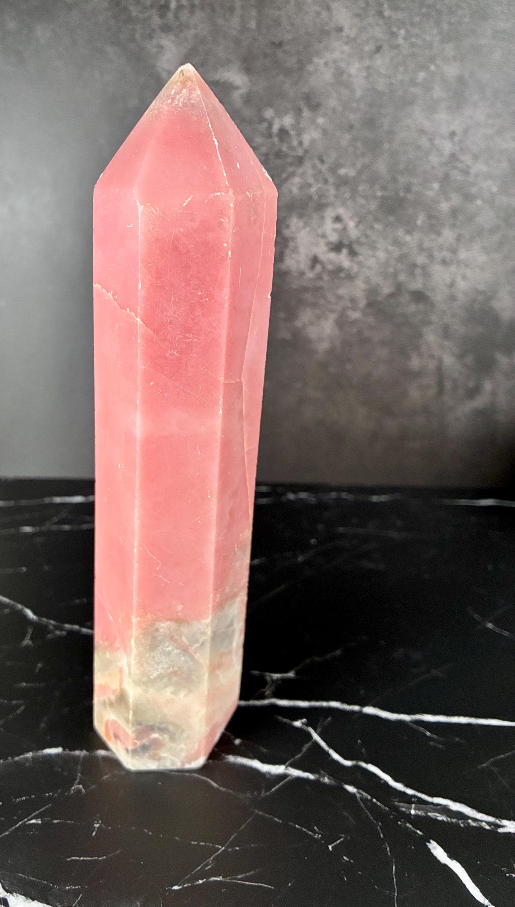 Pink Opal Crystal Set | Hemimorphite & Flower Agate Towers