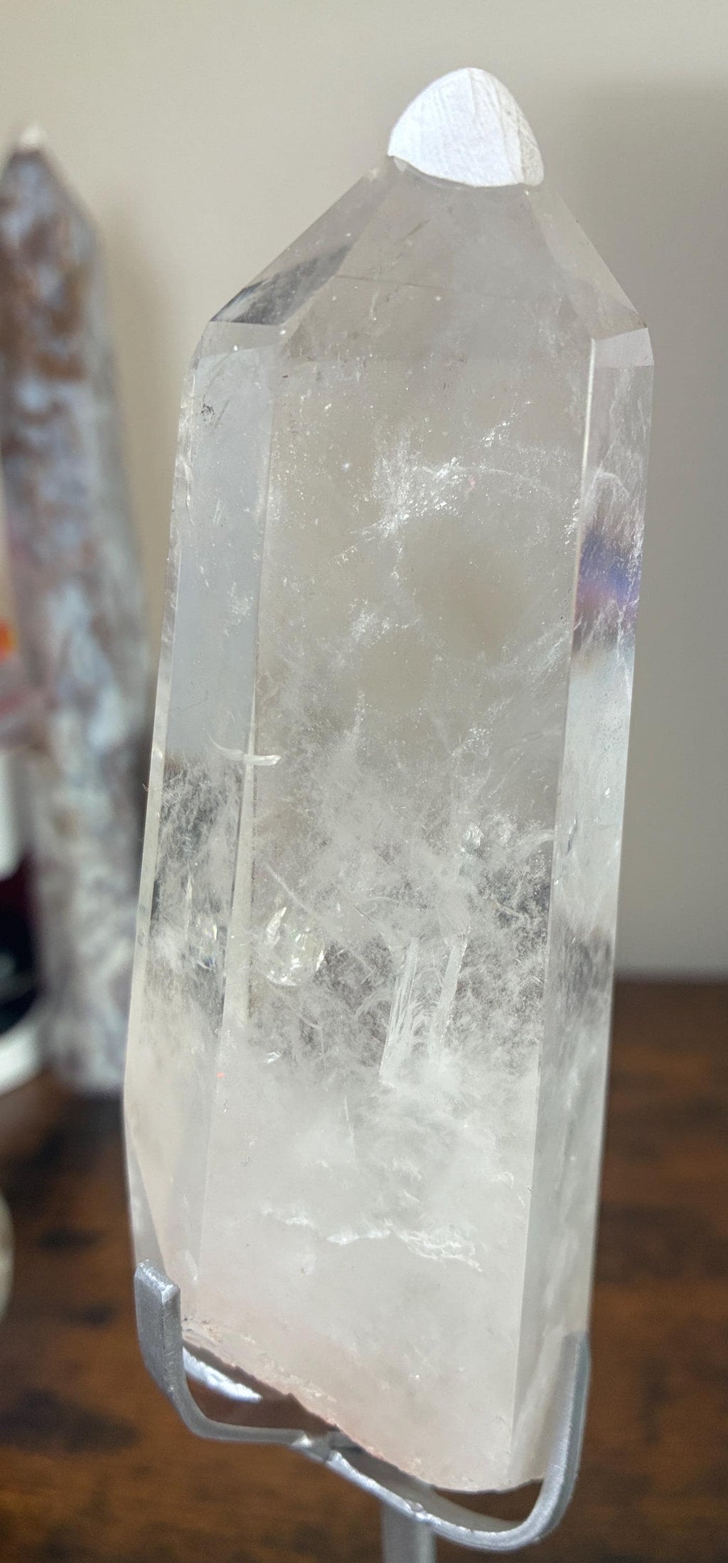 Druzy Agate, Pink Amethyst, Clear Quartz Crystal Towers