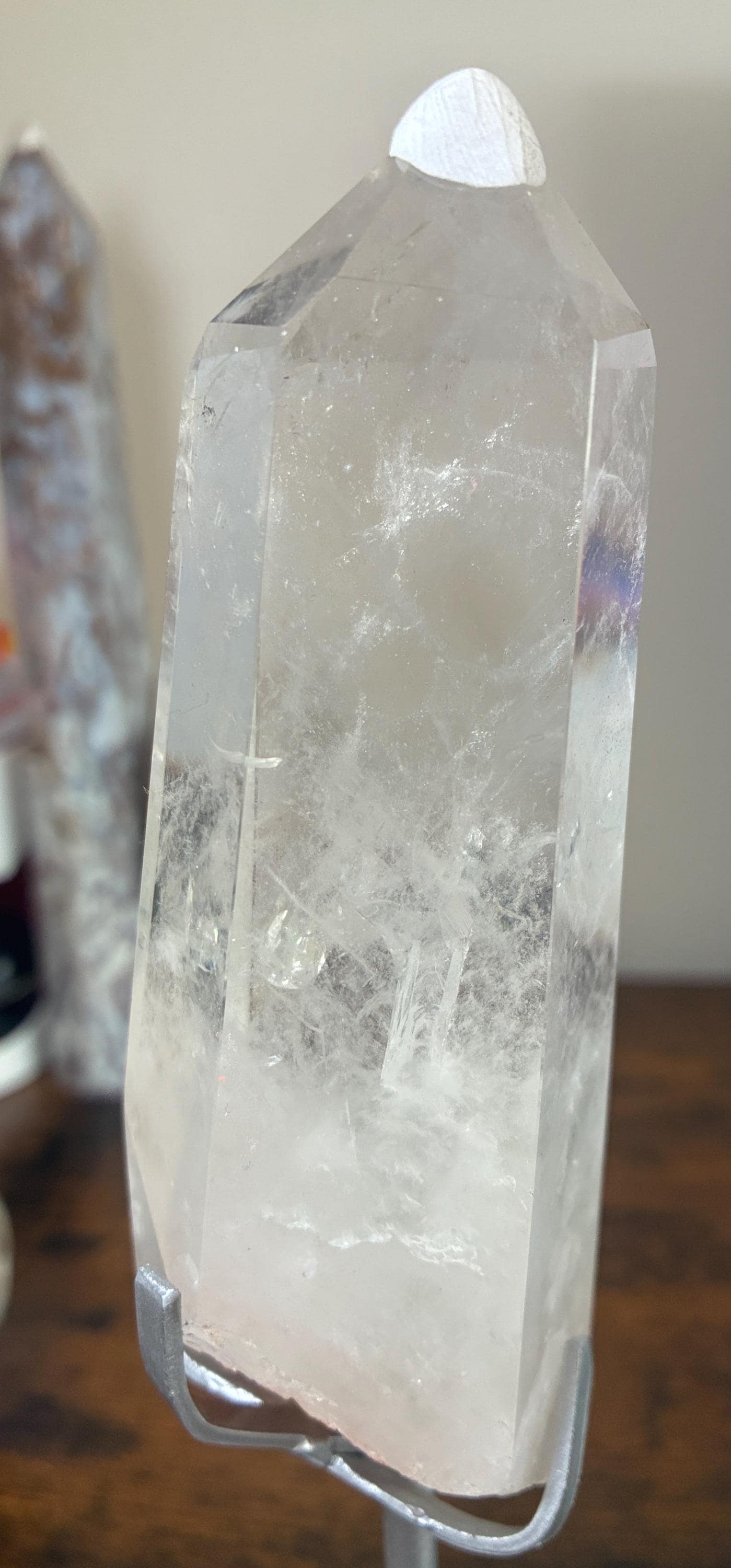 Druzy Agate, Pink Amethyst, Clear Quartz Crystal Towers