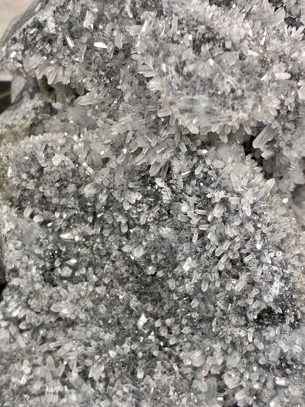 Sphalerite Druzy Crystal Skull Carving