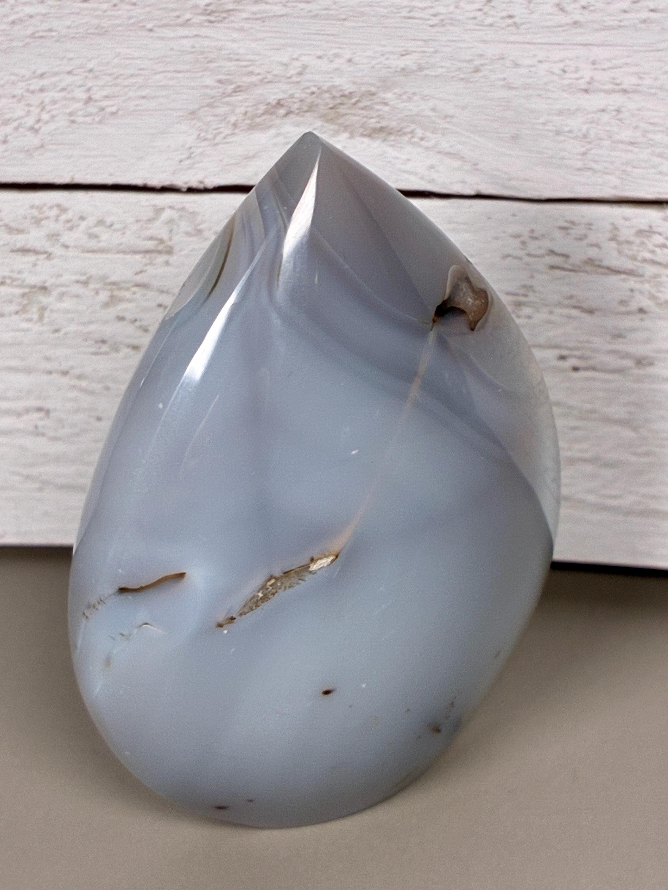 blue chalcedony, moss agate, druzy crystal, crystal flame, freeform crystal, collector stone, agate decor, blue crystal, moss crystal, gemstone decor, shelf crystal, polished stone, dreamy decor